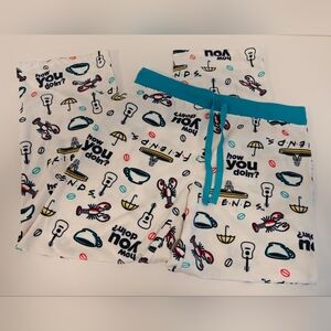 FRIENDS Pajama Pants Soft Lounge Pjs Central Perk Size L